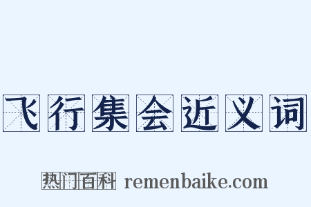 飞行集会近义词是什么意思的图片